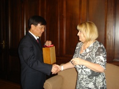 National Assembly Speaker Prof. Dr Slavica Djukic-Dejanovic received the Chinese Ambassador in a farewell visit